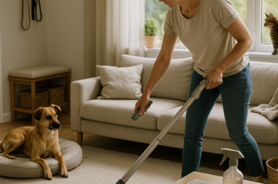 How to Clean Your Home When You Have Pets