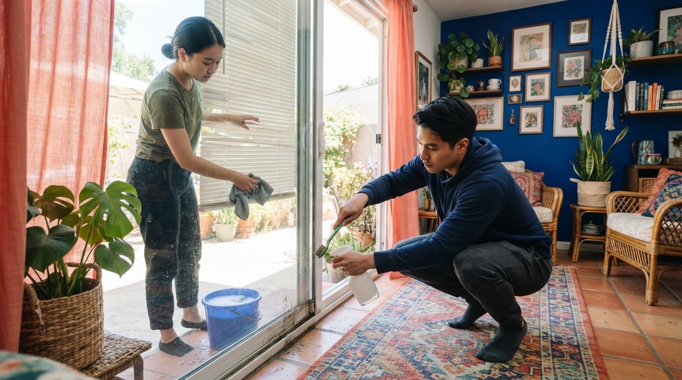 Illustration for the guide: A Step-by-Step Guide to Cleaning Window Tracks and Blinds
